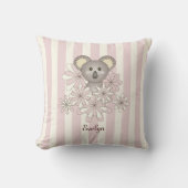 Coussin Pastel Pink Cute Baby Koala Ours Chambre pour enfa (Recto)