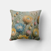 Coussin Pastel Protea Dream : Elégant Floral (Verso)