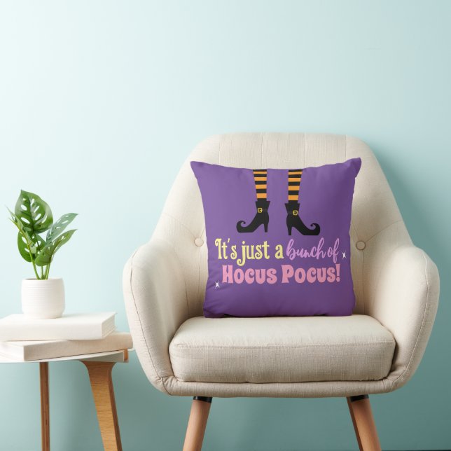 Coussin Pastel Purple Hocus Pocus Halloween Sorcière Jambe (Chaise)