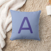 Coussin Pastel Rainbow Color Alphabet Initial Nursery (Couverture)