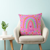 Coussin Pastel Rainbow Polka Dot School, Joli Back to Scho (Chaise)