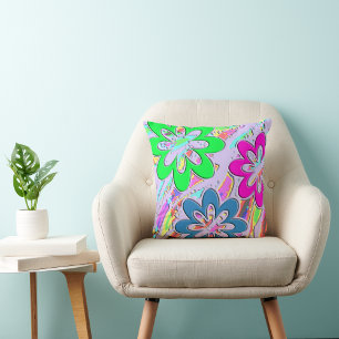 Coussin Pastel Spring Blossoms double face