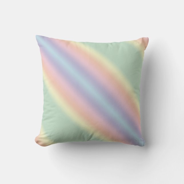 Coussin Pastel Stripe Moderne (Recto)
