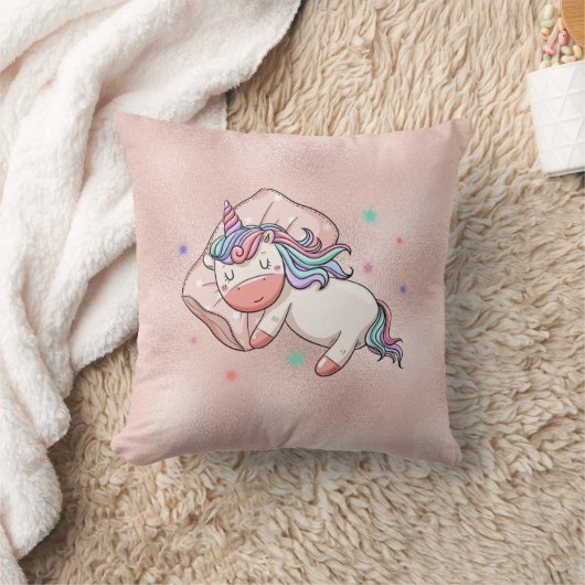 Coussin Pastel Unicorne avec retour (Couverture)