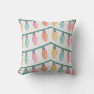 Coussin Pastel Vacances Lumières Motif sans couture