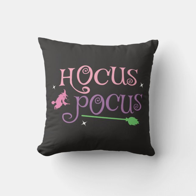 Coussin Pastel Witch Hocus Pocus Halloween Broomstick (Recto)