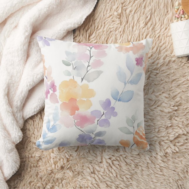 Coussin Pastels floraux doux (Couverture)