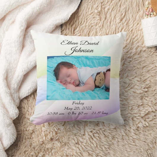 Coussin Pastels Triangles Baby (Couverture)