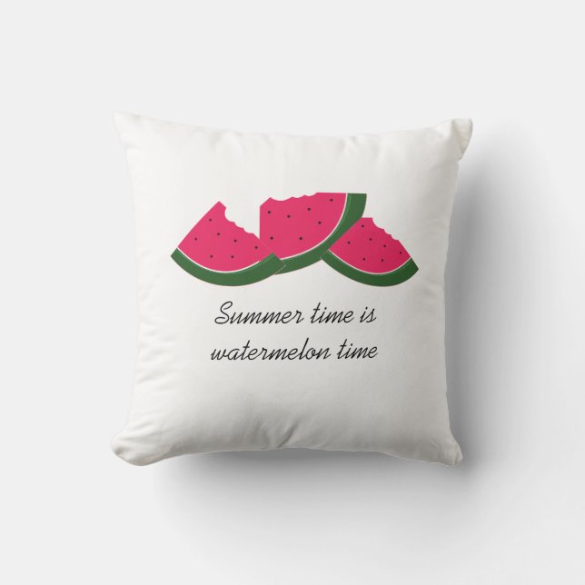 Coussin Pastèque, la friandise de l'été (Recto)