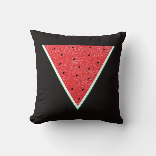 Coussin pastèque la Palestine (fr) (Recto)