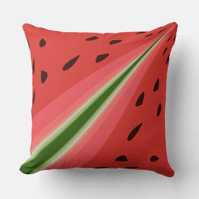 Coussin Pastèque Ripe Juicy Délicieux Avec Conception De G (Recto)