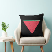 Coussin Pastèque sur résistance inversée au triangle rouge (Chaise)