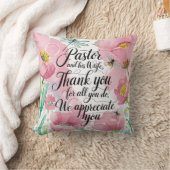 Coussin ✝️ Pasteur Anniversaire de l'appréciation de la fe (Couverture)