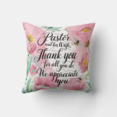 Coussin ✝️ Pasteur Anniversaire de l'appréciation de la fe (Verso)