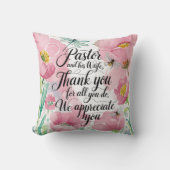 Coussin ✝️ Pasteur Anniversaire de l'appréciation de la fe (Recto)