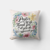 Coussin ✝️ Pasteur Anniversaire de l'appréciation de la fe (Recto)