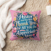Coussin ✝️ Pasteur Anniversaire de l'appréciation de la fe (Couverture)