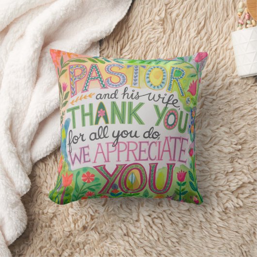 Coussin ✝️ Pasteur Anniversaire de l'appréciation de l'épo (Couverture)