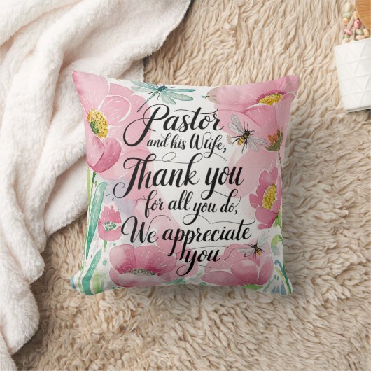 Coussin ✝️ Pasteur Anniversaire de l'appréciation de l'épo (Couverture)