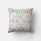 Coussin ✝️ Pasteur Anniversaire de l'appréciation de l'épo (Verso)