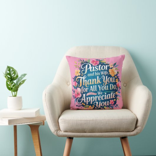 Coussin ✝️ Pasteur Anniversaire de l'appréciation de l'épo (Chaise)