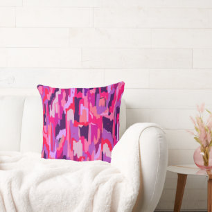 Coussin Patch Berry : Rouge et rose Abstrait