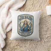 Coussin Patch brodé Jésus Regardez Patch brodé Jésus (Couverture)