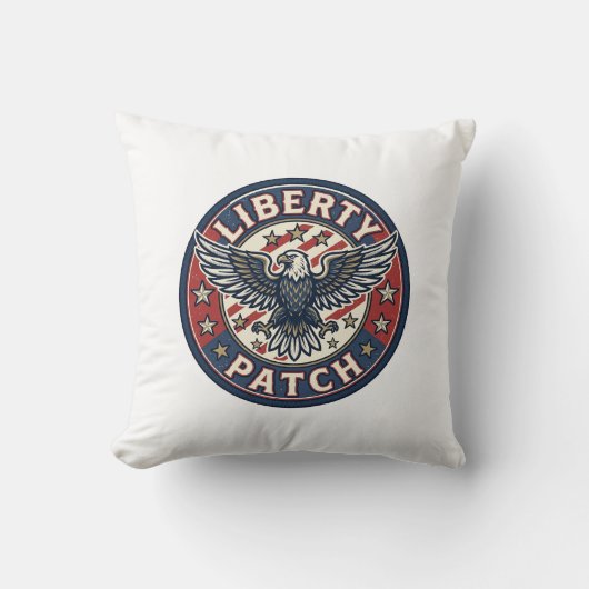 Coussin Patch de liberté patriotique Broderie (Recto)