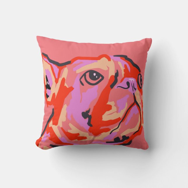 Coussin Patché de manière puissante (Recto)