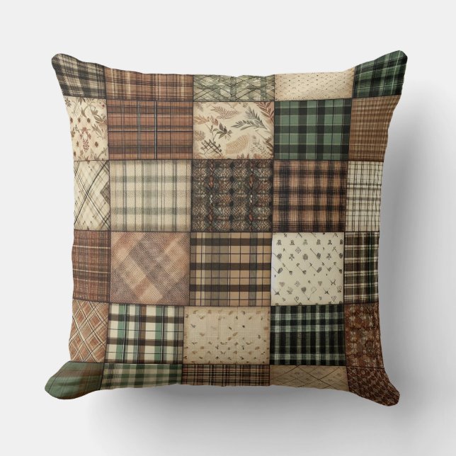 Coussin Patchwork à plaid (Recto)