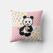 Coussin Patchwork de bande dessinée de crème glacée de (Verso)