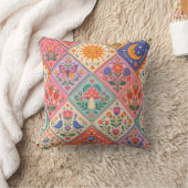 Coussin Patchwork de Folklore Céleste Champignon Soleil Lu (Couverture)
