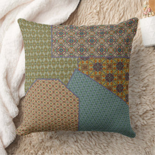 Coussin Patchwork de Motifs