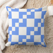 Coussin Patchwork Domino - Bébé bleu et blanc (Couverture)