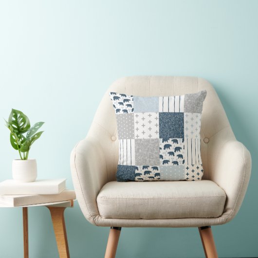 Coussin Patchwork d'ours (Chaise)