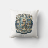 Coussin Patchwork Jésus Foi Patchwork Jésus  (Recto)