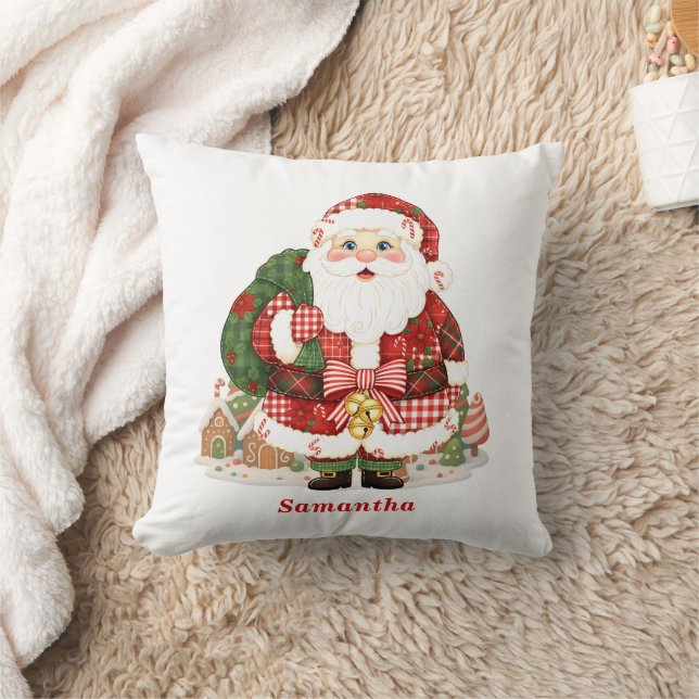 Coussin Patchwork Noël du Père Noël (Couverture)