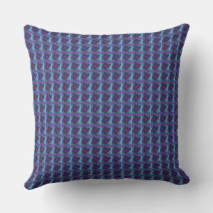 Coussin Patchwork psychédélique Turquoise Purple Eggplant 