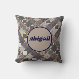 Coussin Patchwork vintage Quilt Old Fashion Country