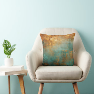 Coussin Patina de cuivre rustique