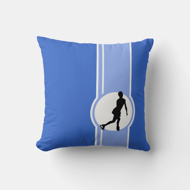 Coussin Patinage artistique bleu (Recto)