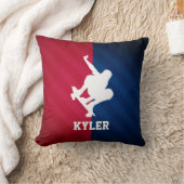 Coussin Patinage ; rouge, blanc et bleu (Couverture)