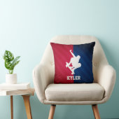Coussin Patinage ; rouge, blanc et bleu (Chaise)