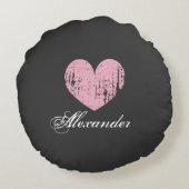Coussin patiné rose personnalisé (Dos)