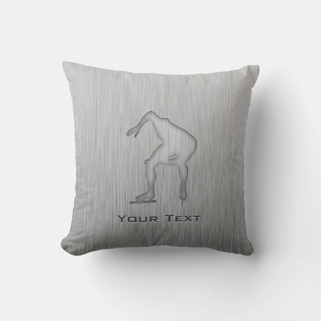 Coussin Patineur de vitesse ; Métal-regard (Recto)