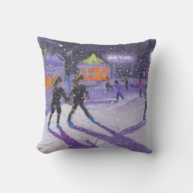 Coussin Patineurs Derby 2014 de nuit (Recto)