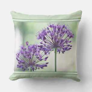 Coussin Patio à thème du jardin pourpre