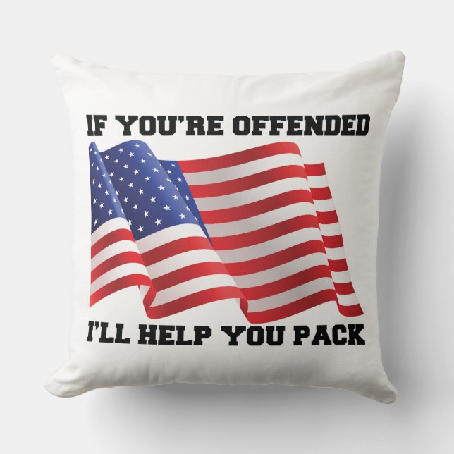 Coussin patriote américain (Recto)