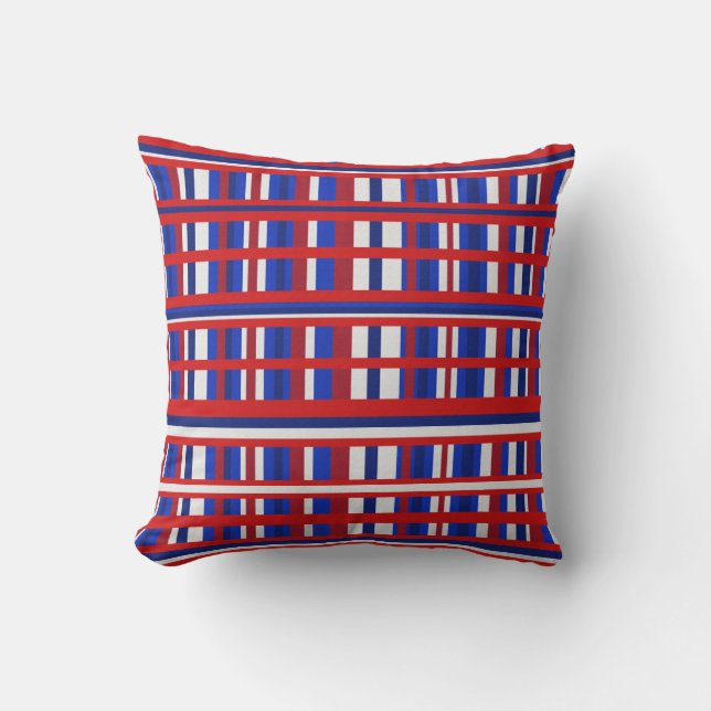 Coussin Patriote plaid (Recto)