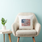 Coussin Patriotic Husband Daddy Protector Hero Flag Shirt  (Chaise)